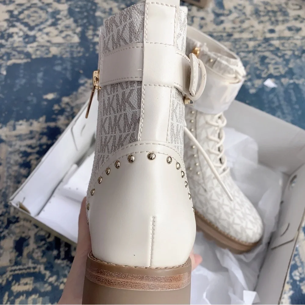 Michael Kors women lace up booties size 7.5 - Picture 5 of 11